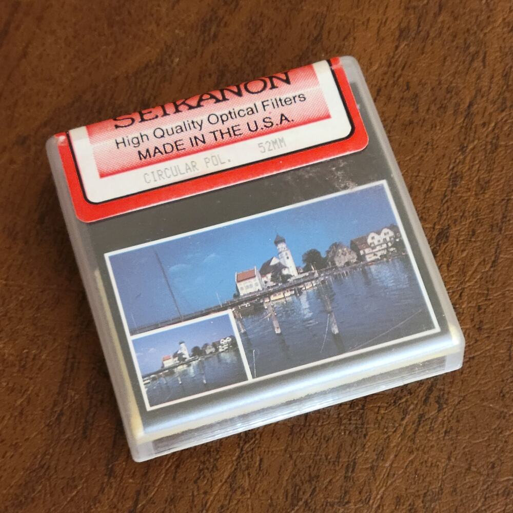 SEIKANON CIRCURAL POLARIZER 8949 52mm filter Made in USA. New